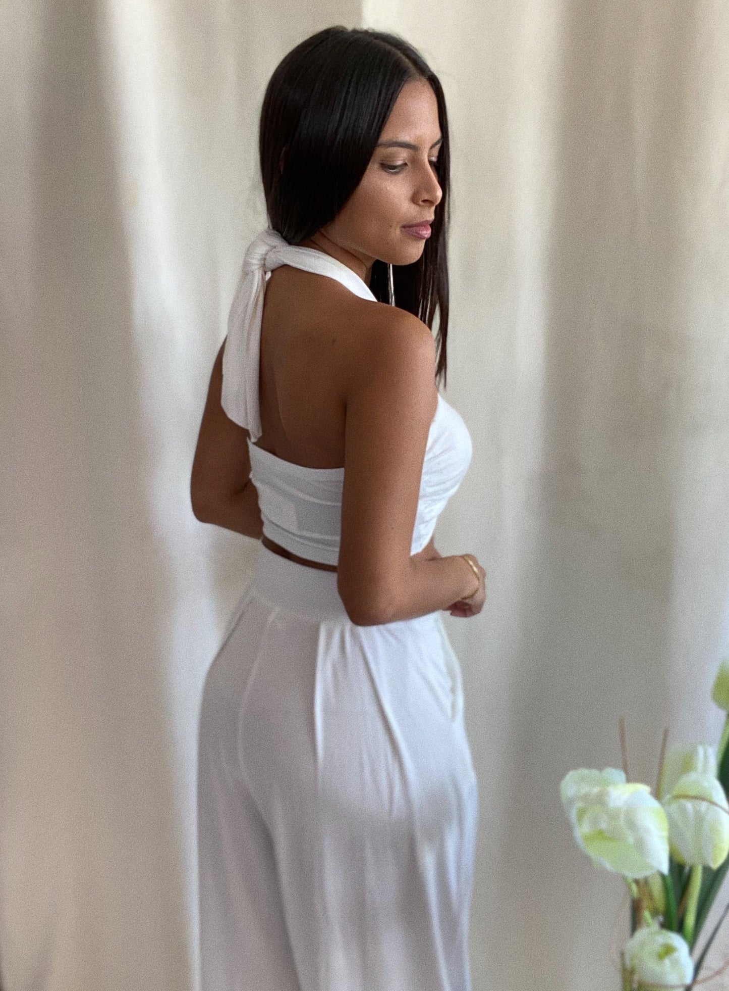 White Palazzo Set