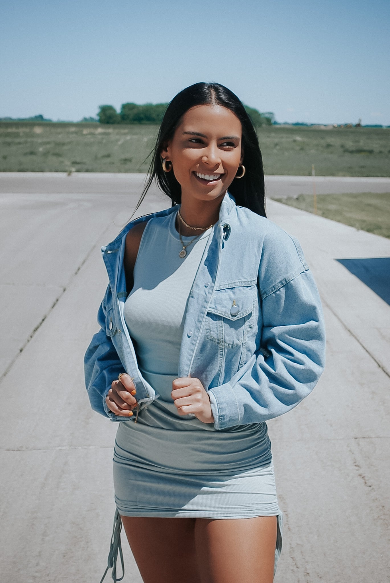 OVERSIZE CROP DENIM