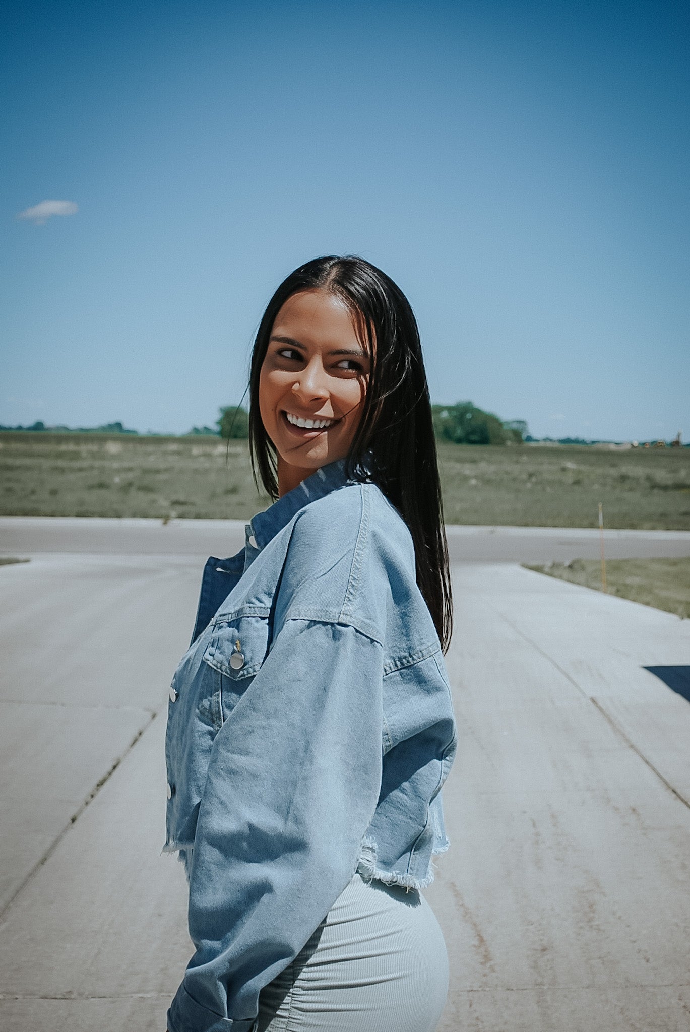 OVERSIZE CROP DENIM