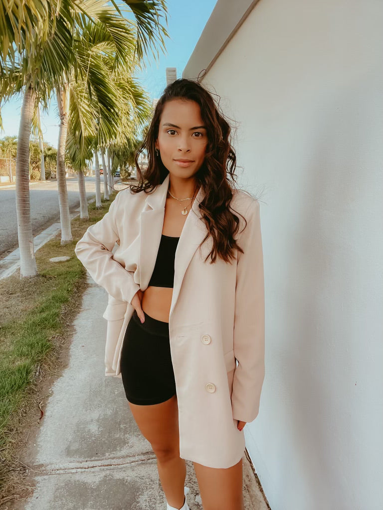SAND OVERSIZED BLAZER