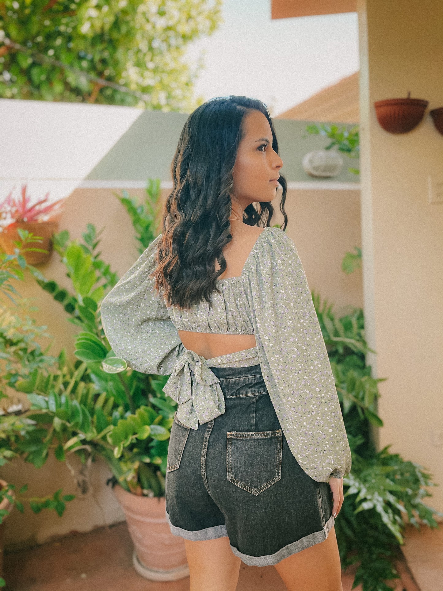 Green Tulip Top
