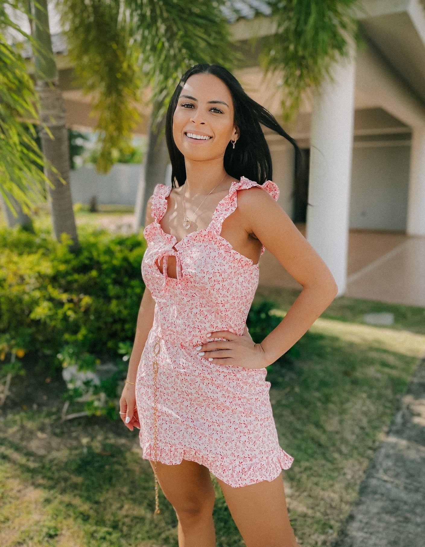 Pink Flower Dress