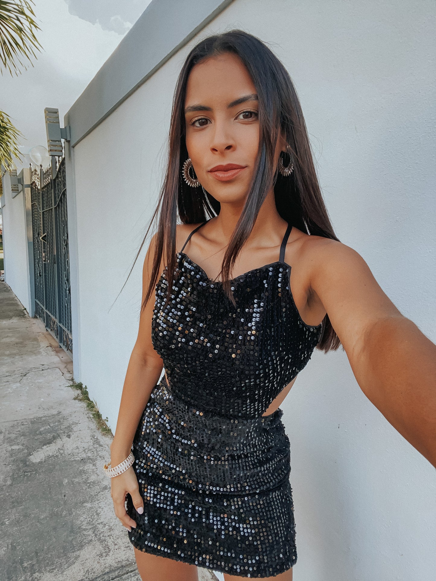 SEQUIN CUTOUT MINI