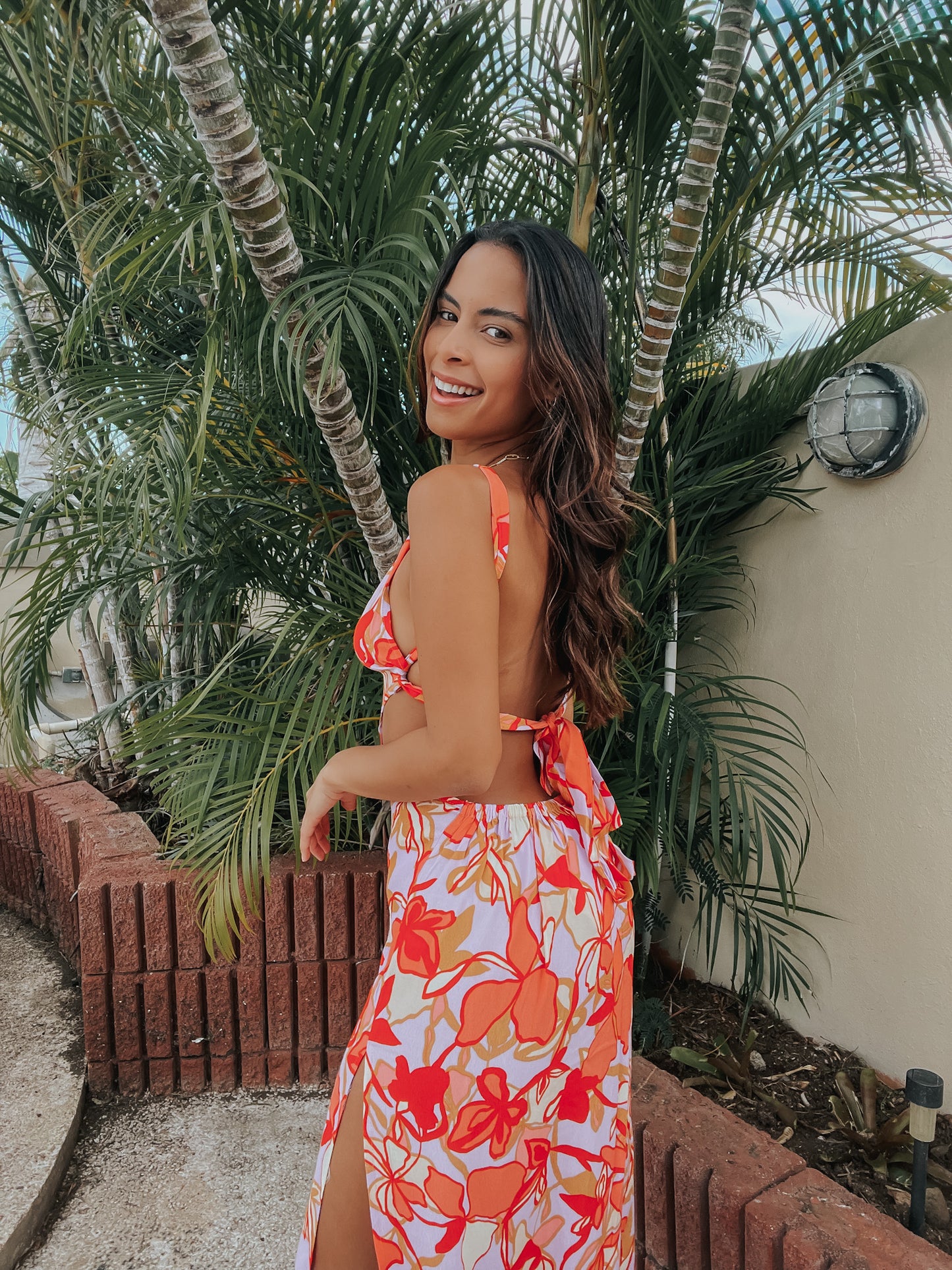 TROPICAL CUTOUT MAXI