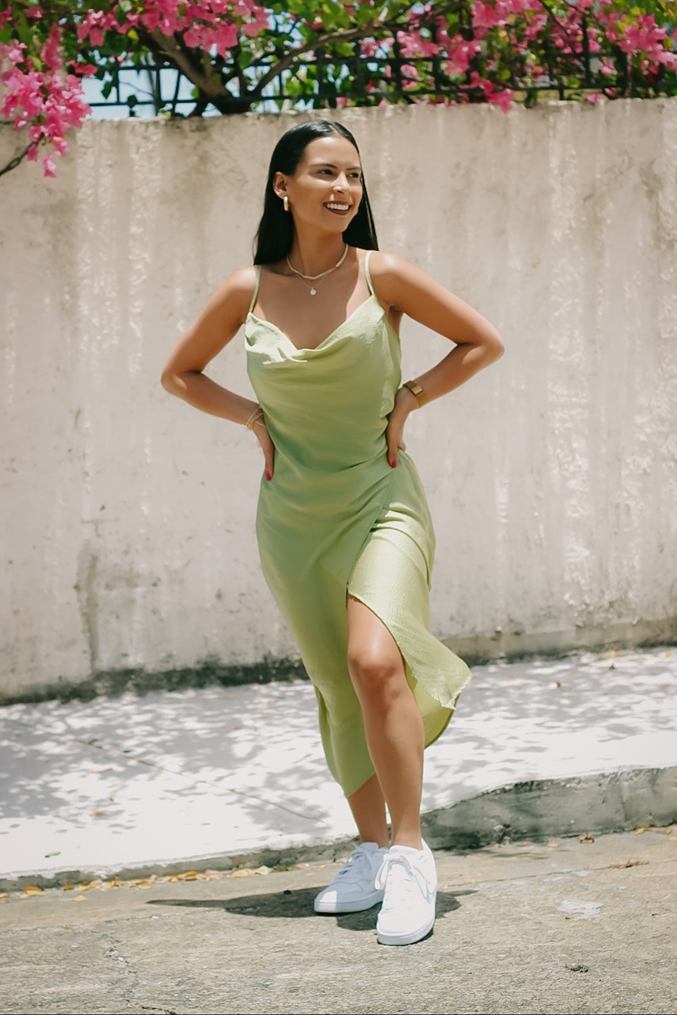 SATIN SLIP DRESS
