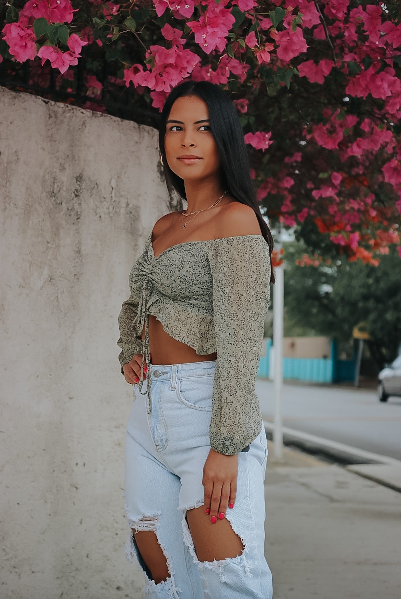 POPPY RUFFLE CROP