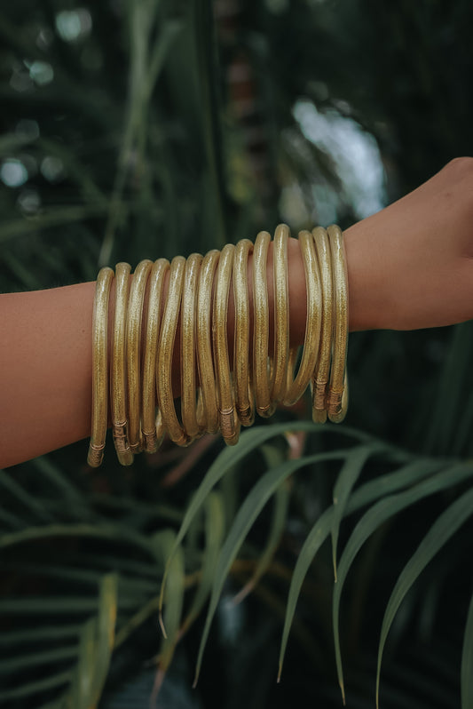 Gold Jelly Bangles
