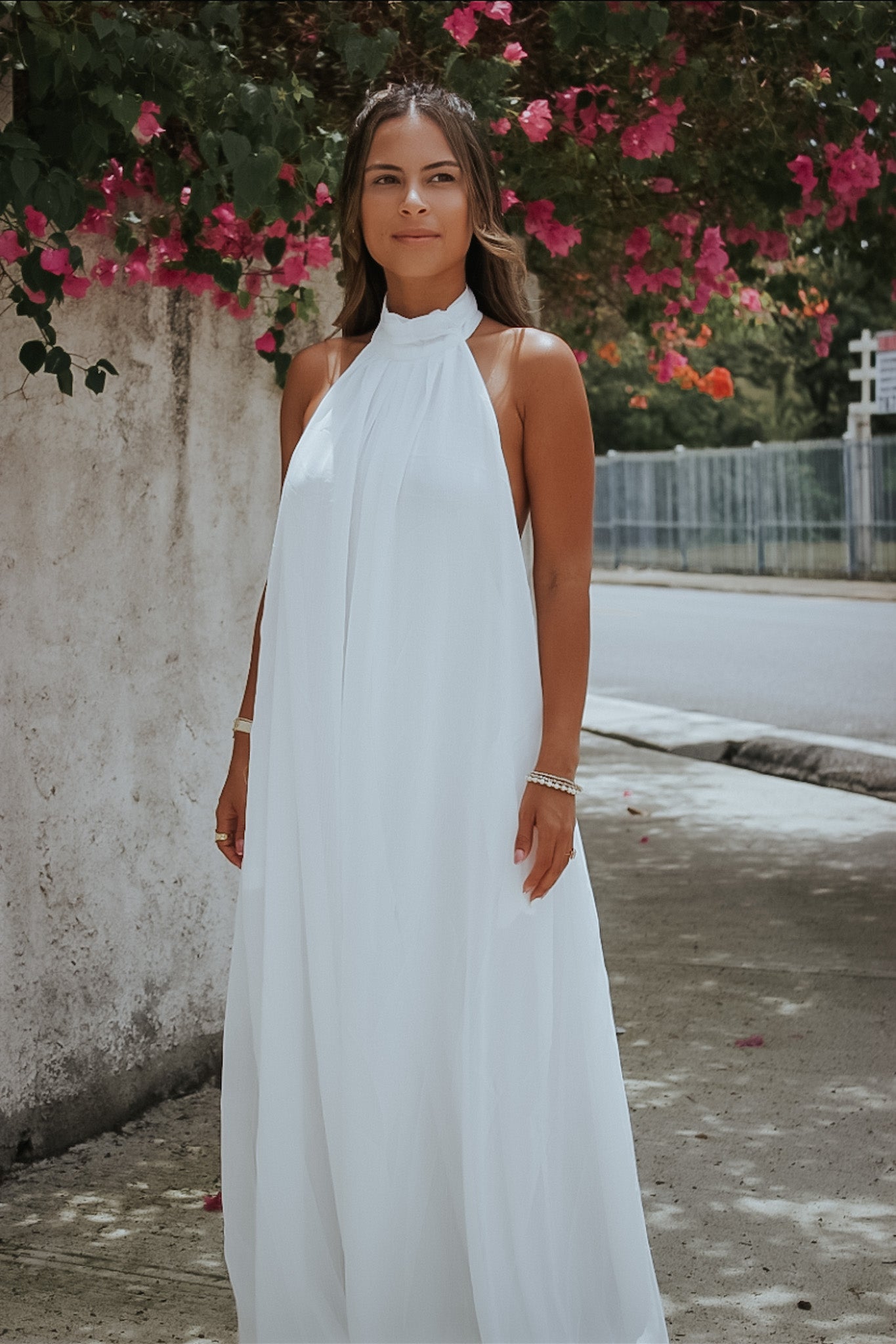 HALTER OPEN BACK JUMPSUIT