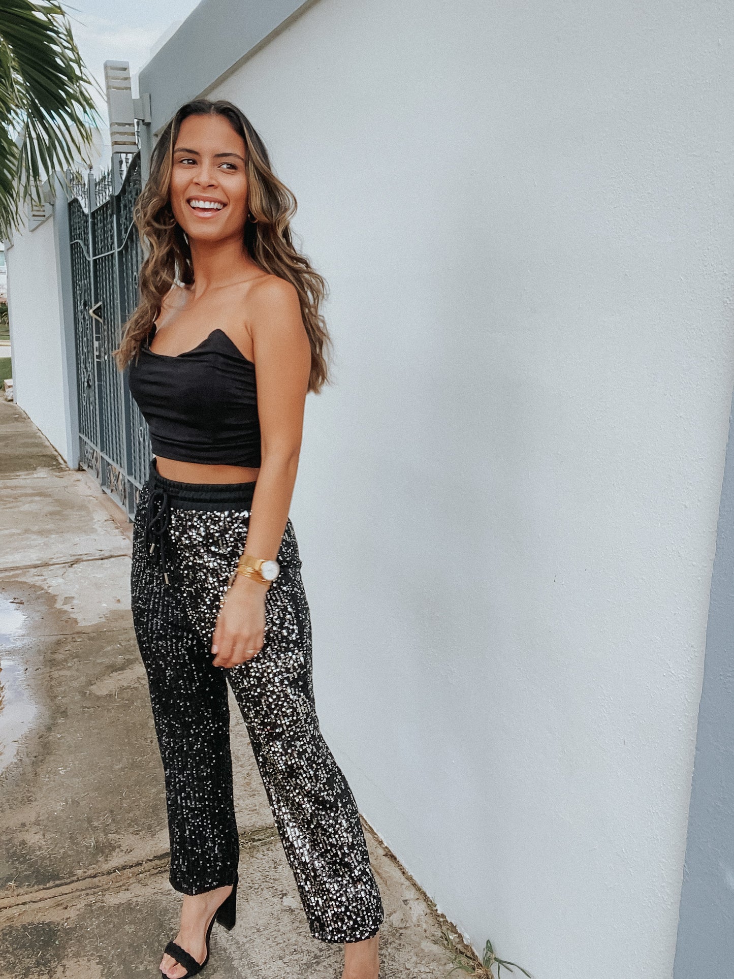 SEQUIN JOGGERS