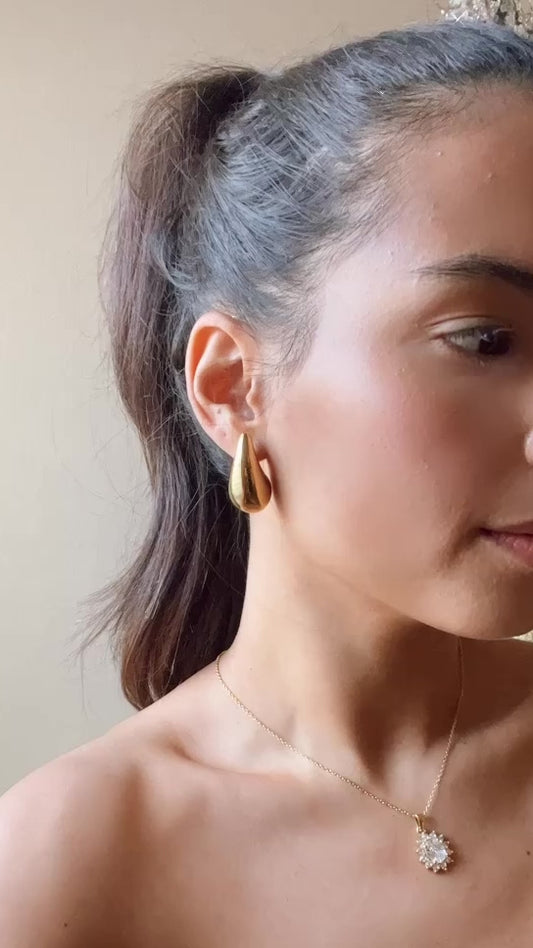 STEEL DROP EARRINGS