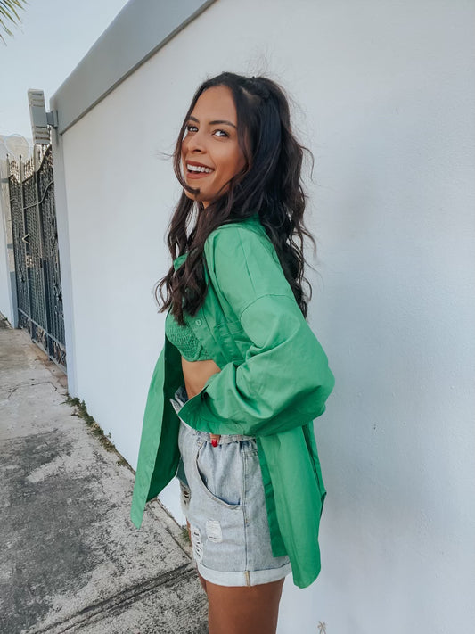 EMERALD OVERSIZED SHIRT