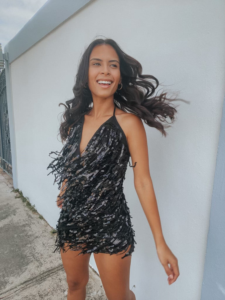 FRINGE SEQUIN ROMPER