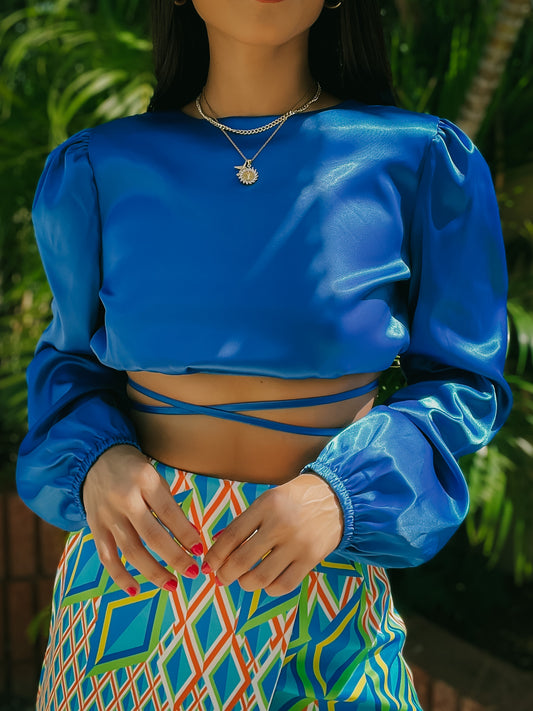 ROYAL SATIN TOP